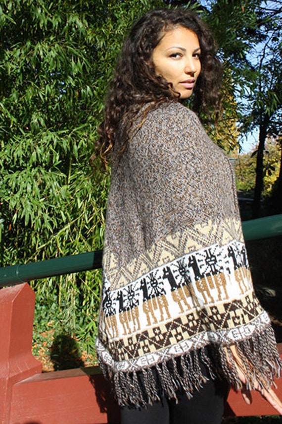 Poncho for woman poncho mi long poncho laine poncho alpaga