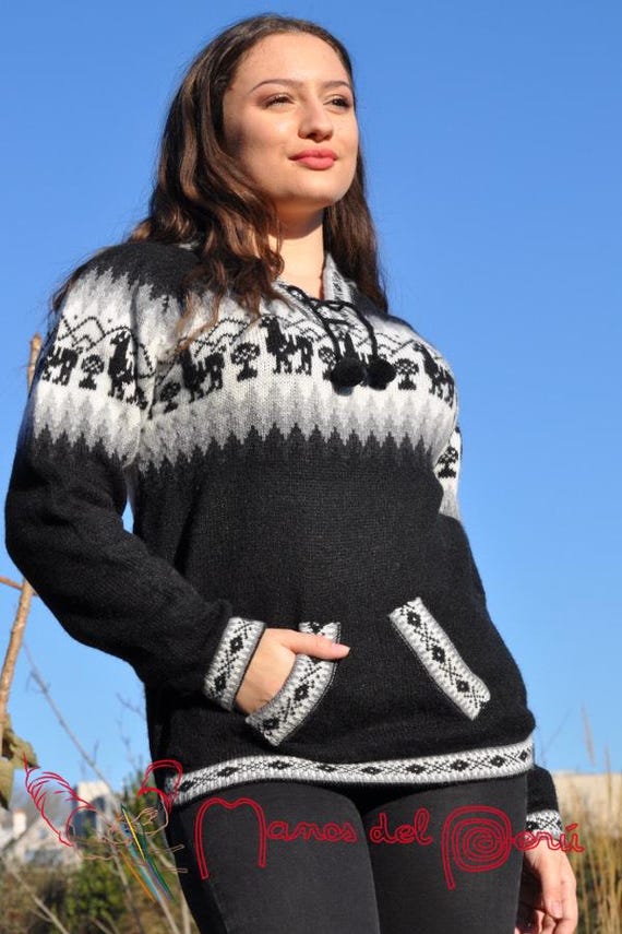 Handmade Women's Sweater, Hand-knitted Peruvian Sweater, Knitted