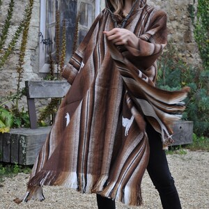 Poncho alpaga grande taille, Poncho laine d'alpaga look actuel, Poncho femme grande taille, vaste choix de ponchos au meilleur prix, image 10