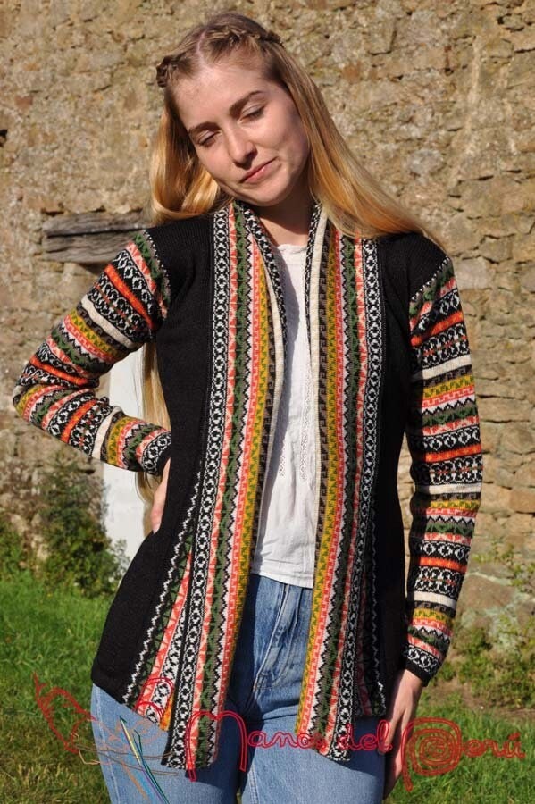 Gilet femme jacquard Etsy France