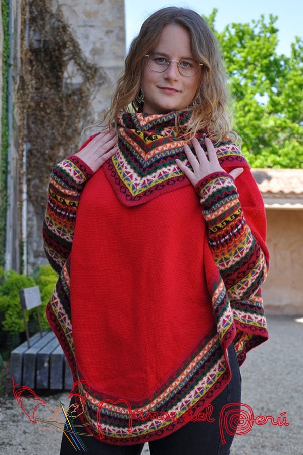 We Norwegians | Women's Setesdal Poncho: Luxury Linisieme