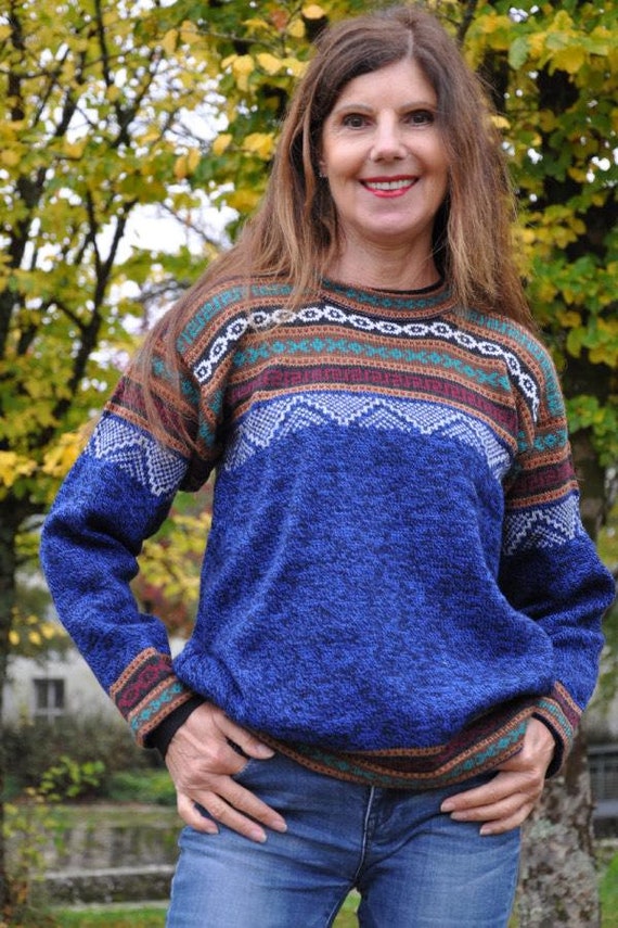 Plus Size Pullover Women s Round Neck Pullover Straight Cut Alpaca Pullover Knitted Alpaca Wool Pullover Women s Alpaca Pullover Unisex Pullovers Etsy UK