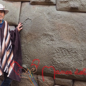 Poncho Péruvien gris, poncho en laine d'alpaga, poncho unisexe pure laine alpaga, poncho des Andes, poncho chaud doux soyeux, poncho alpaga image 4