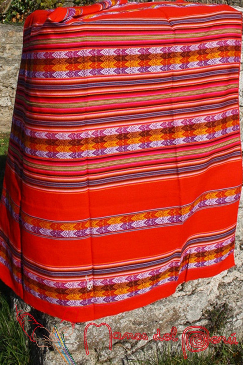 Peruvian Fabric, Peruvian Weaving, Long Peruvian Weaving, Cheap Fabric, Mantas Peruana, aguayo, Peruvian manta, licllas, cheap fabric, Red