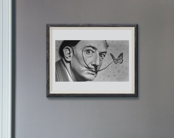 Salvador Dali, Opera d'arte originale, Disegno a matita, Ritratto
