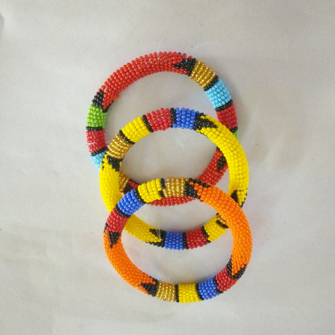 Wholesale African bangles/ zulu bangles/ beaded bangles/women Etsy