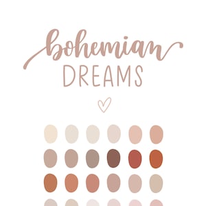 Bohemian Dreams Procreate Color Palette