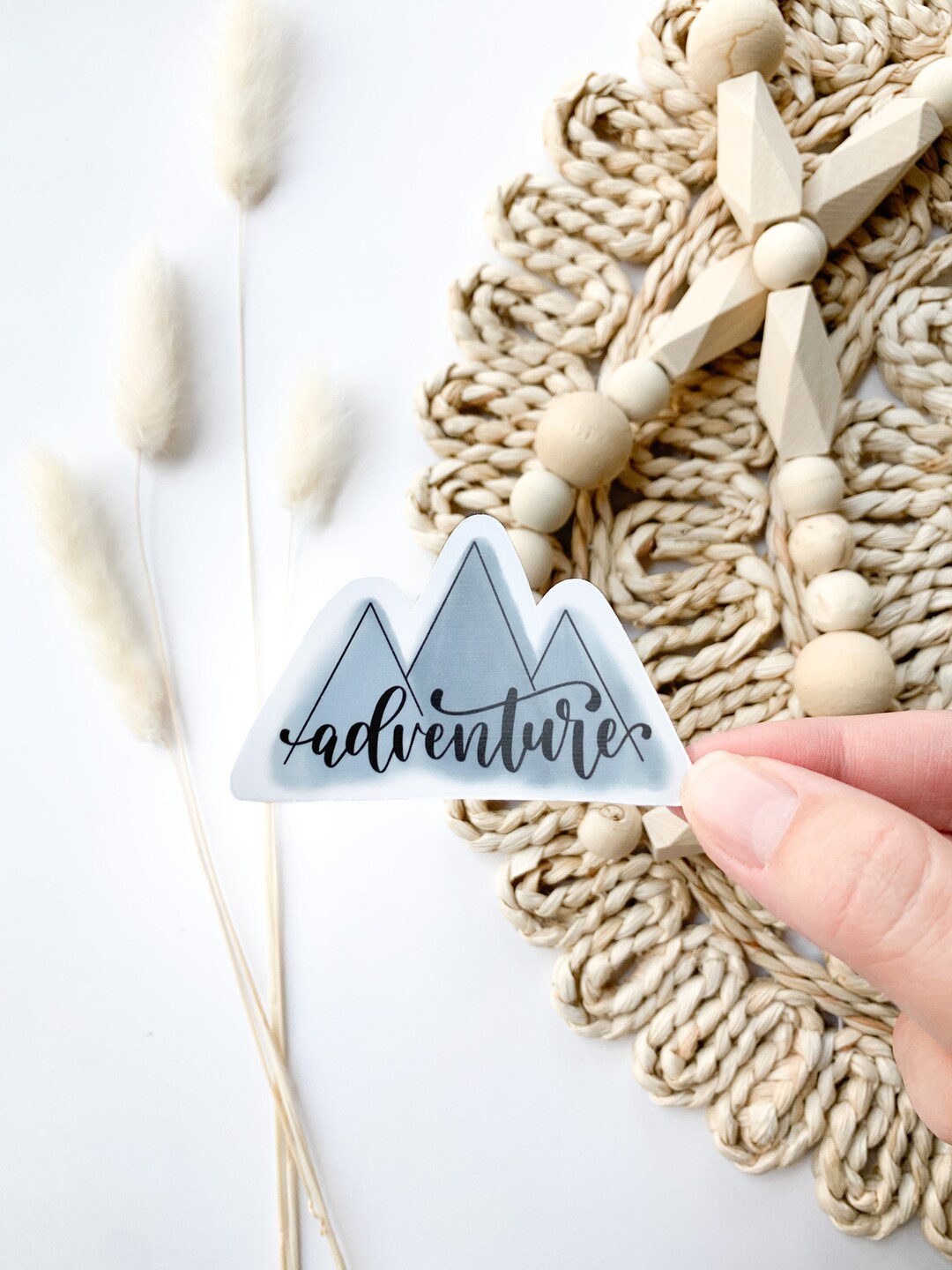 Adventure Watercolor Mountain Sticker. Weatherproof/waterproof Sticker ...