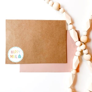 Happy Mail Blue Stickers on Sheet. Packaging Stickers. Small business Stickers. Do Not Bend stickers