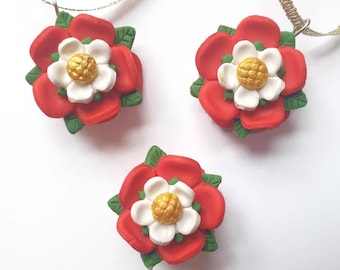 Tudor Rose Christmas Tree Ornament