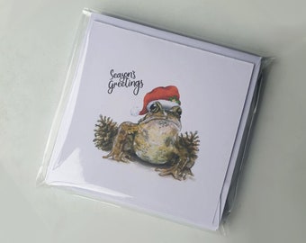 8 Animal Christmas Cards (Mixed Pack)