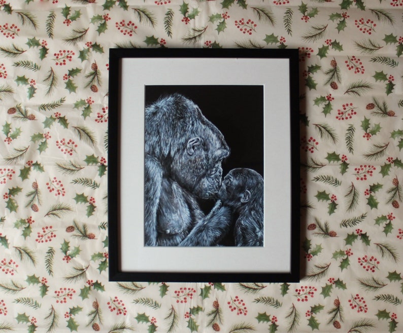 print Gorilla Kiss