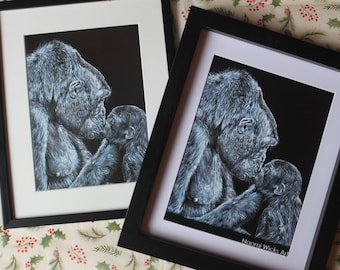 Gorilla Kiss Print