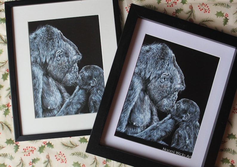 print Gorilla Kiss