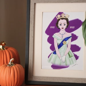 Queen Elizabeth II - Art Print Tribute image 2