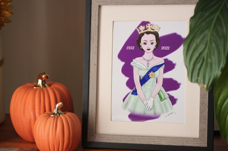Queen Elizabeth II - Art Print Tribute image 2