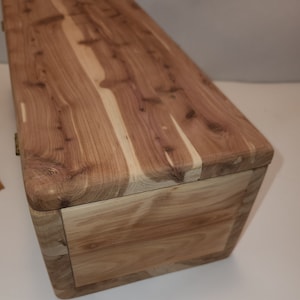Brown Cedar Box, Jewelry Box #6