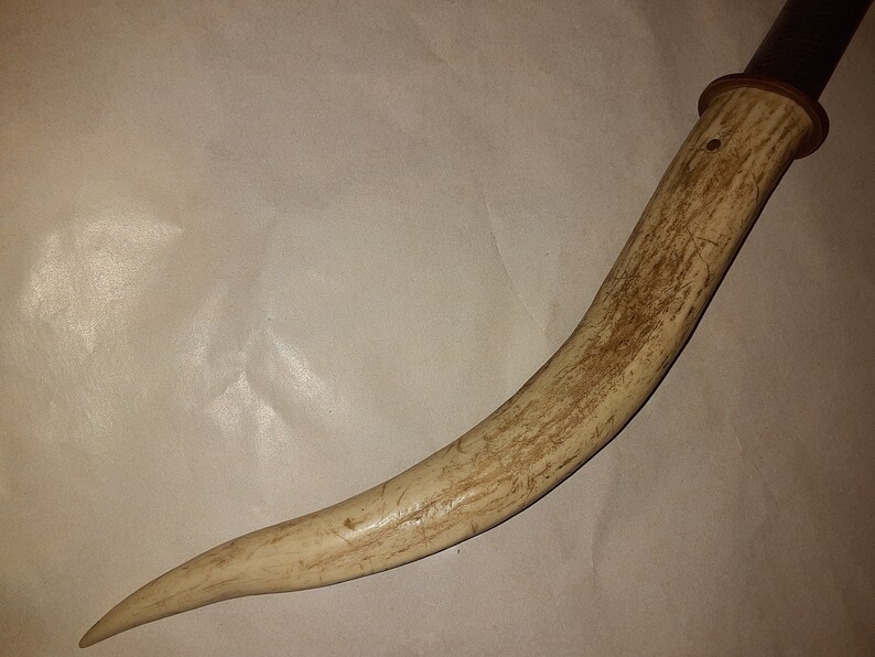 Horseshoe Rasp Knife With Elk Antler Handle Etsy