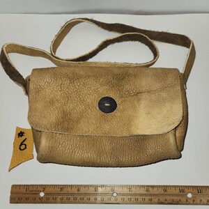 Buffalo Hide Bag/Purse with Buffalo Horn Button #6
