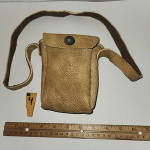 Bolso/cartera de piel de búfalo con botón de cuerno de búfalo n.º 4