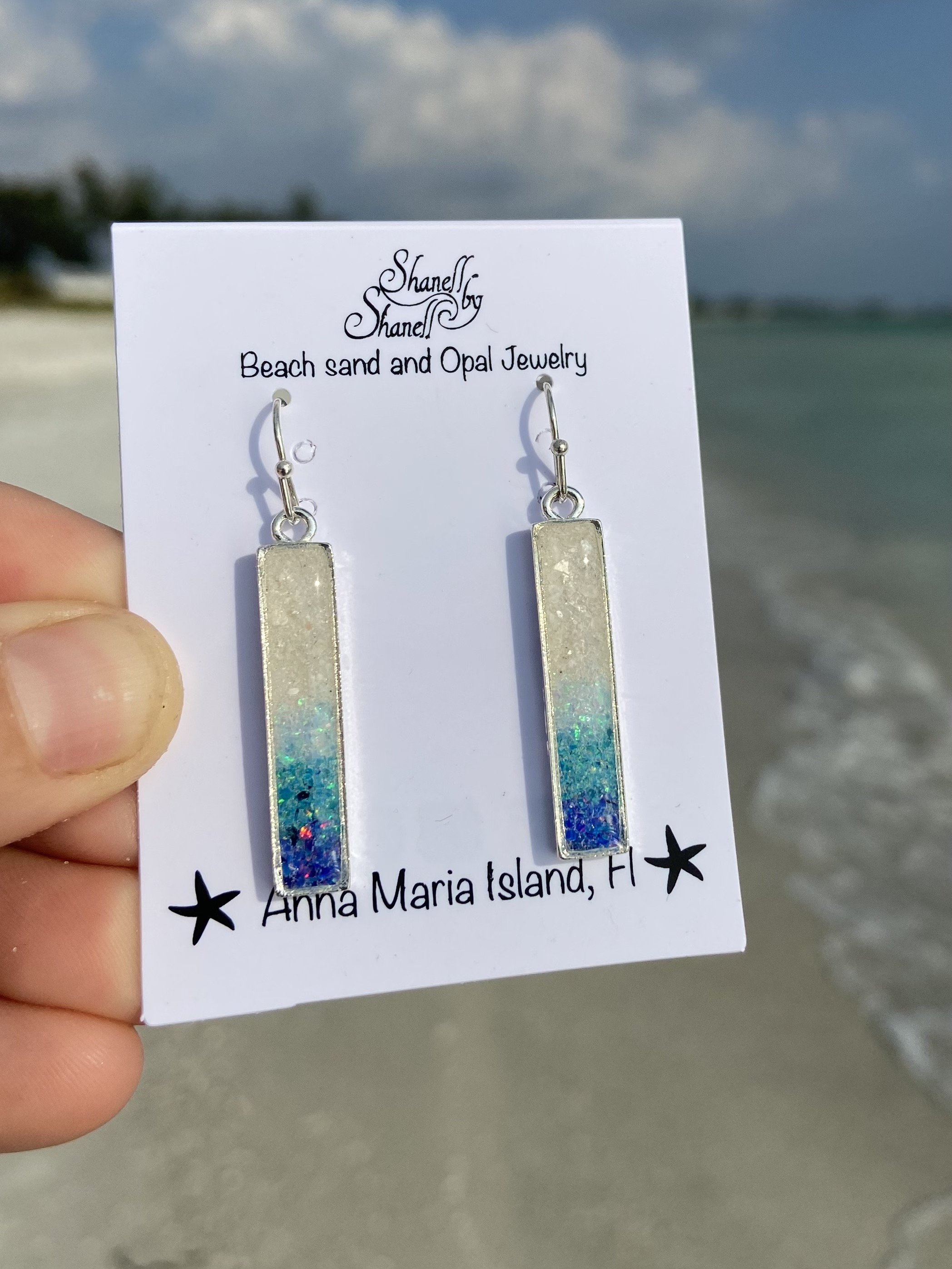 Maria cheap opal earrings