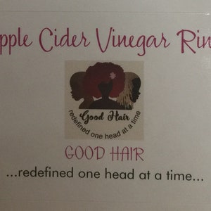 Apple Cider Vinegar Rinse