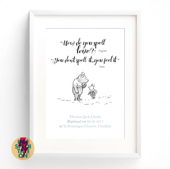 personalised winnie the pooh
