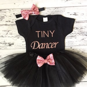 Tiny Dancer Baby Girl Outfit Dance Class Bodysuit Dance Shirt Tutu Toddler Girl Baby girl Clothes Baby Girl Shirt Baby Shower Gift Ballerina