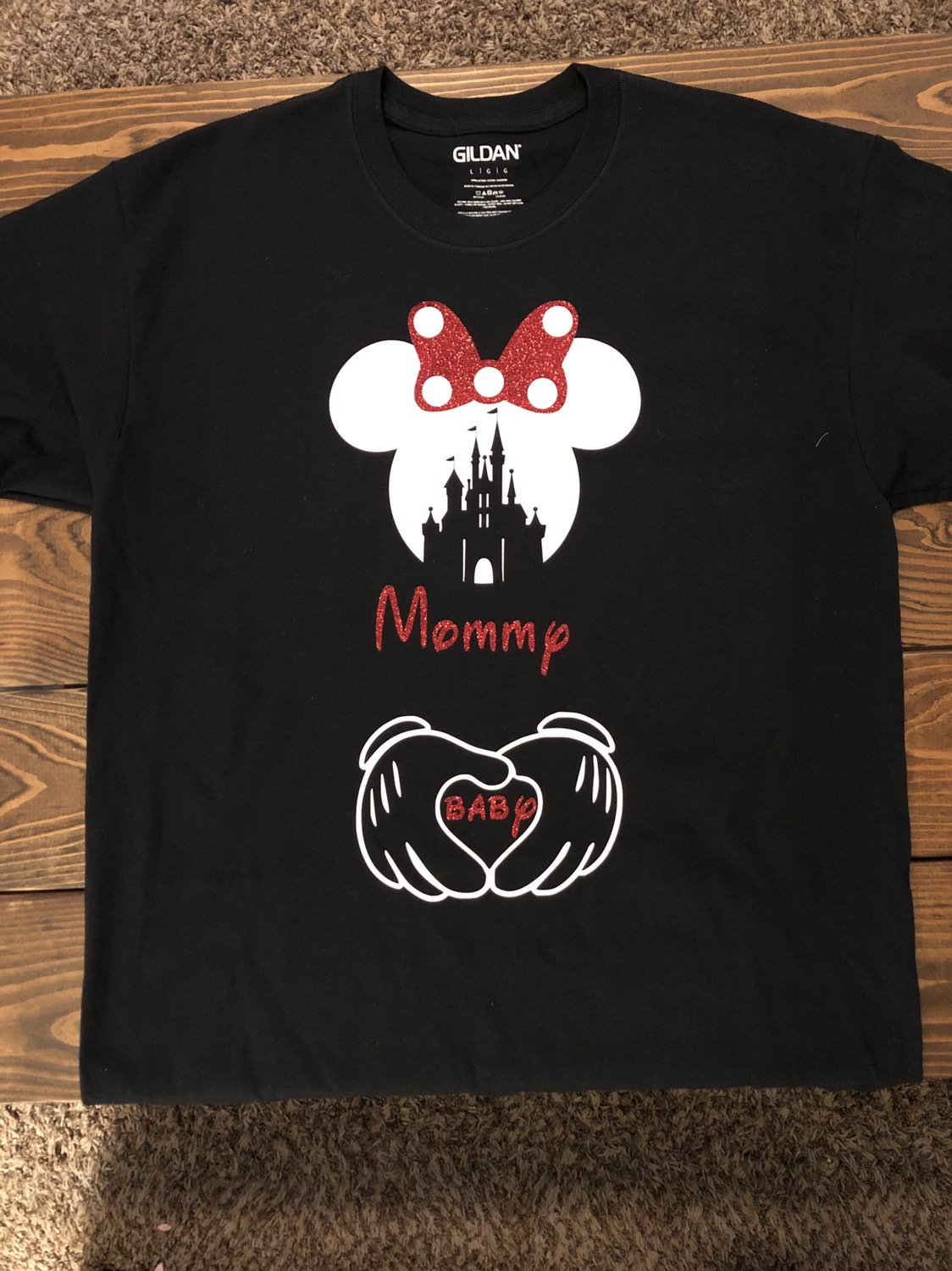 Disney Family Custom Personalized Maternity Shirt 2025 Minnie Ears