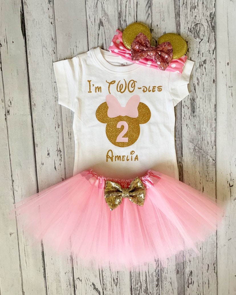 pink and gold minnie mouse dress Gaia main image 0