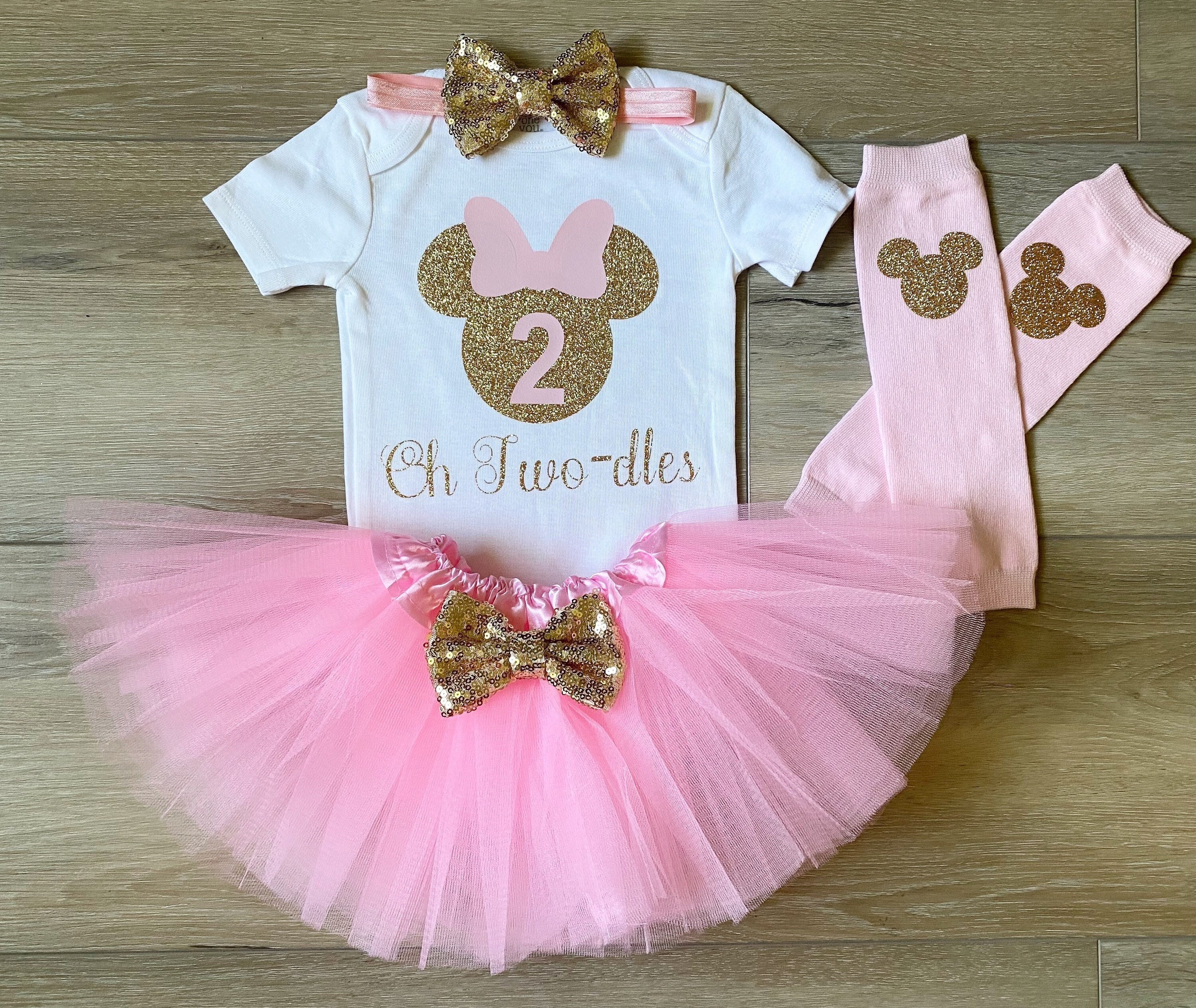 Minnie mouse tutu pink and gold outlet
