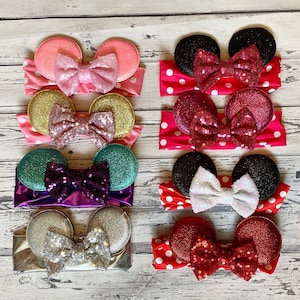 Disney Minnie Mouse Headband Ears Baby Headband Minnie Headband Minnie Ears for Baby Minnie Sparkle Ears Disney Trip