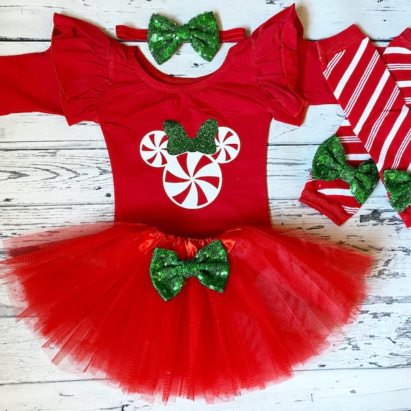 Baby Girl Christmas Outfit Etsy