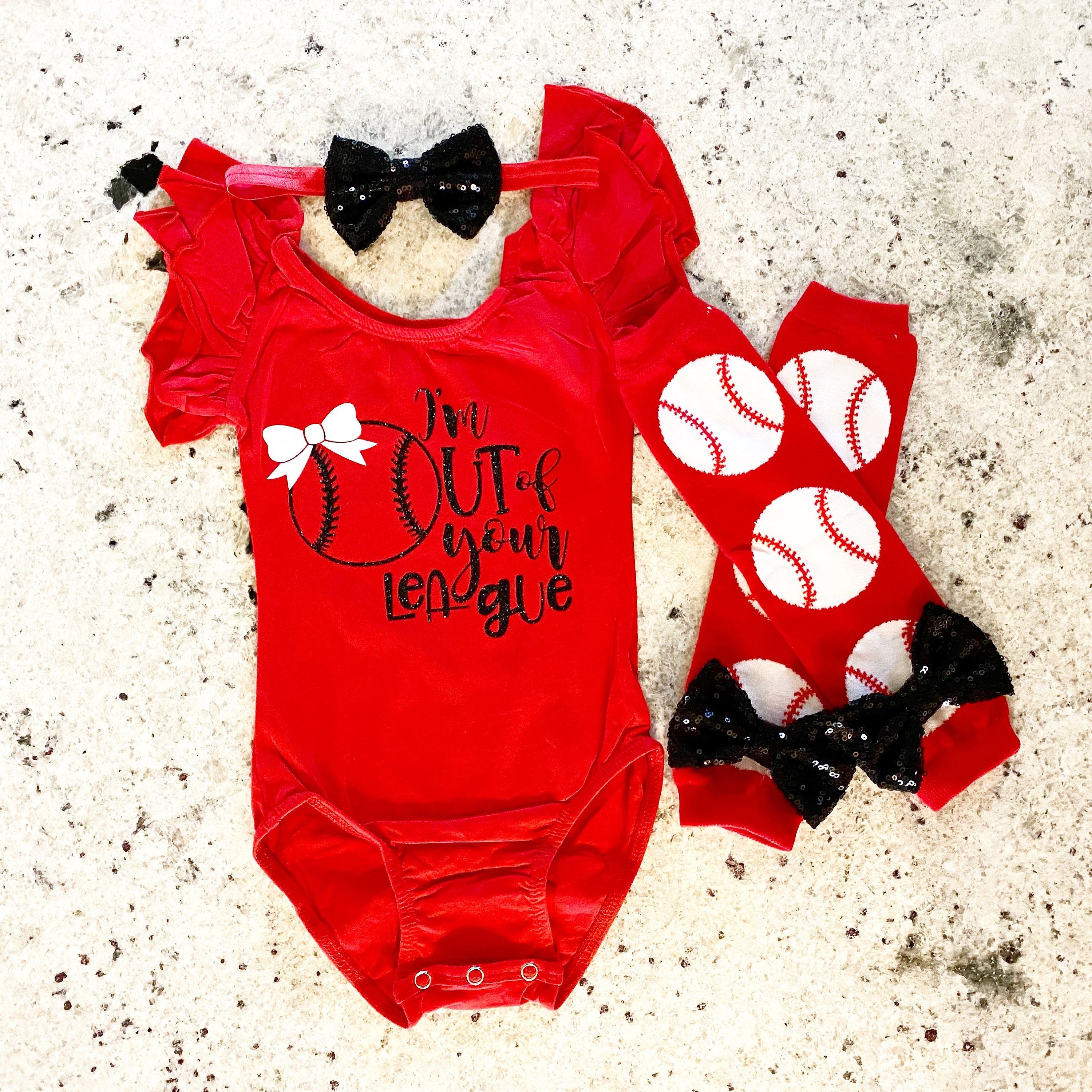 Baby girl baseball clearance outfit