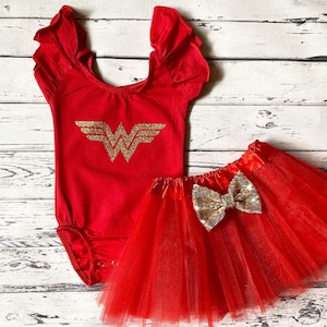 DIY Wonder Woman Halloween costume Red long sleeve shirt, cut out the W  from…