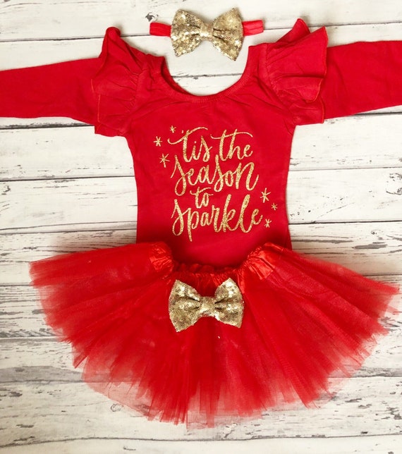 Baby Girl Tis the Season to Sparkle Leotard Baby and Toddler Girl