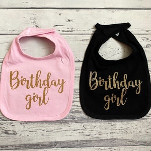 1st Birthday Bib First Birthday Bib Baby Girl Birthday Bib Cake Smash Bib Party Outfit Birthday Girl