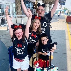 Disney Bound Family Shirts Disney Trip 2025 Mickey Minnie Disney Bound Shirts Matching Family Disney Shirts Glitter Minnie Shirt Disney