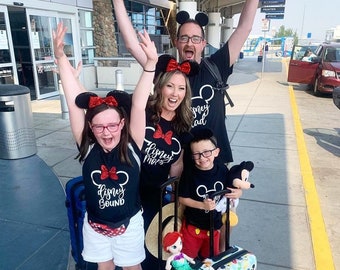 Disney Bound Family Shirts Disney Trip 2025 Mickey Minnie Disney Bound Shirts Matching Family Disney Shirts Glitter Minnie Shirt Disney