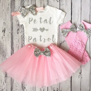 Flower Girl Shirt Flower Girl Gift Flower Girl Outfit Petal Patrol Ask Flower Girl Gift Flower Girl Dress Bridal Party Gifts Wedding Pink