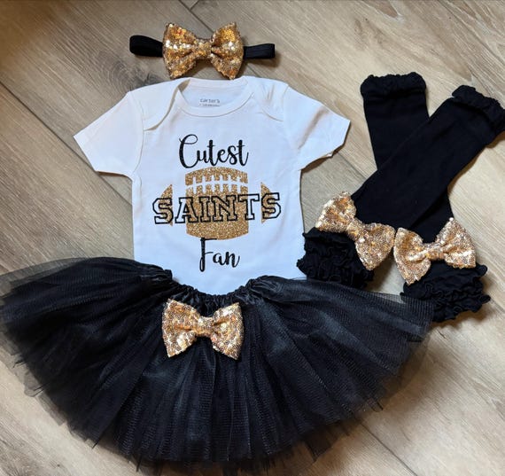 Baby Girl Saints Football Outfit Girl Saints Outfit New Orleans