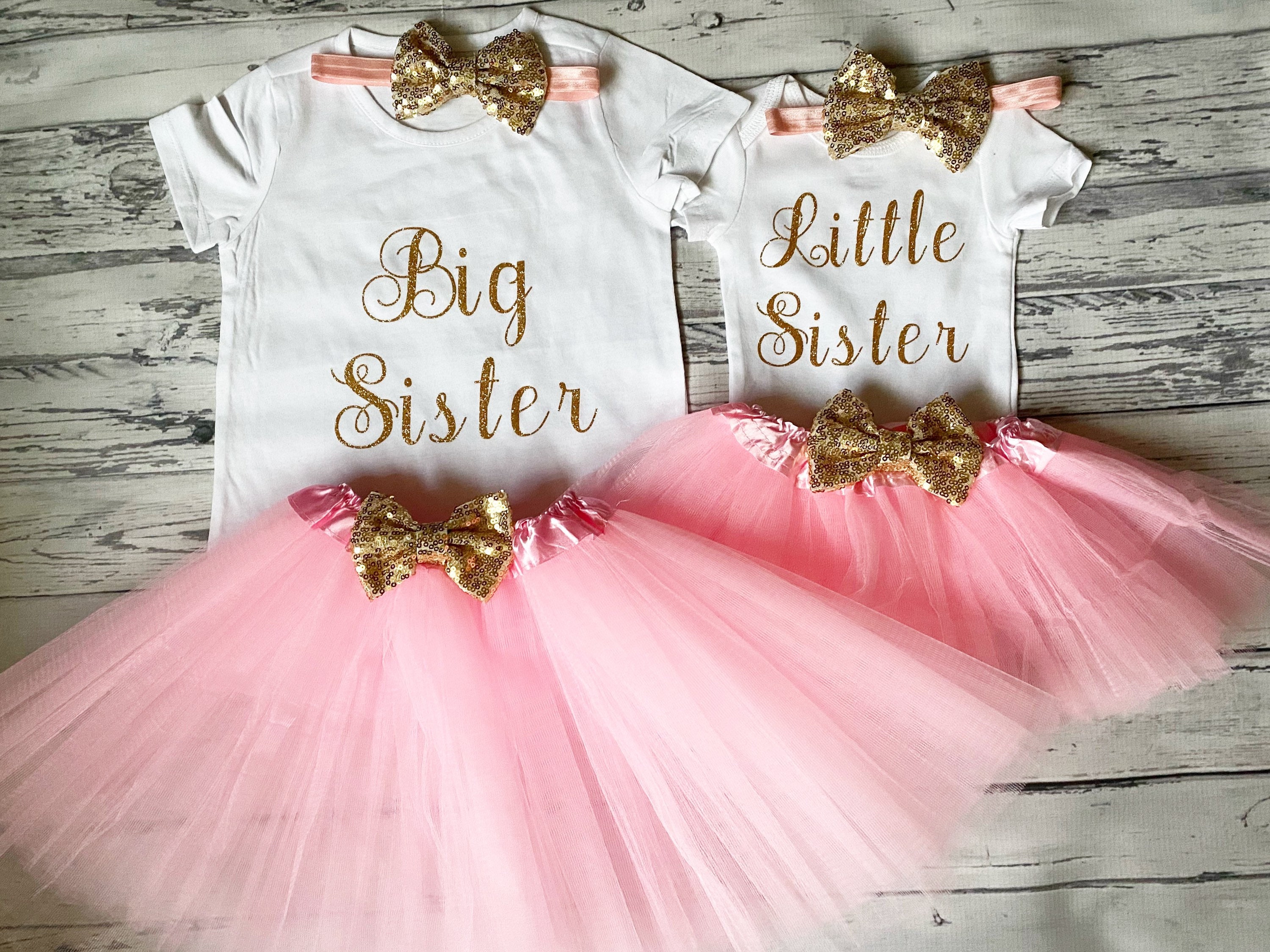 KEINXS Big Sister Little Sister Matching Outfits Toddler Baby Girl Chunky Knit Sweater Bodysuit Warm Sweatshirt Knitted Fall Clothes