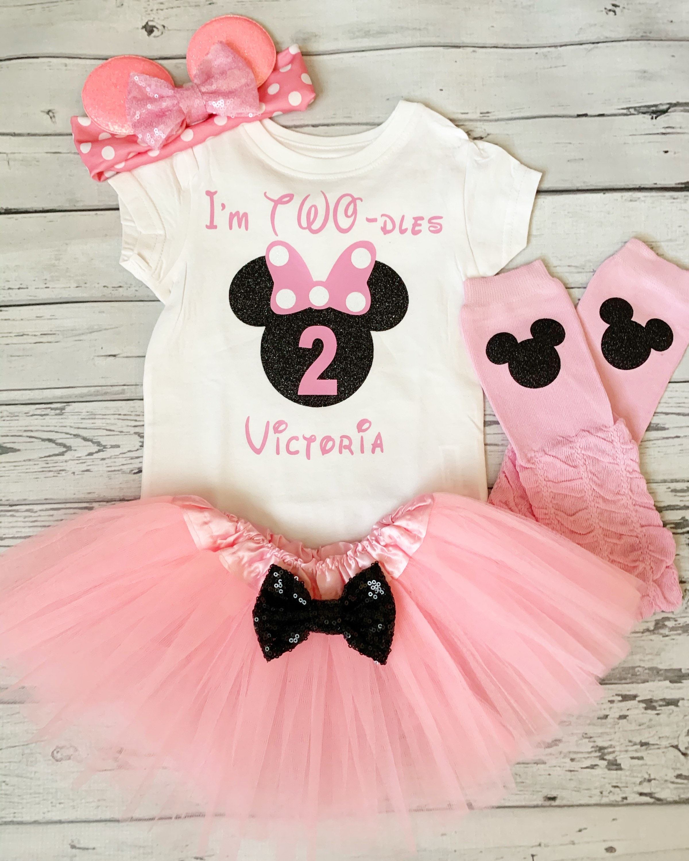 minnie mouse 2nd birthday dress Personalized Pink and Black Im Twodles Girls Outfit Toodles Birthday Shirt 2nd Birthday Minnie Mouse Birthday Tutu light blue flowy bridesmaid