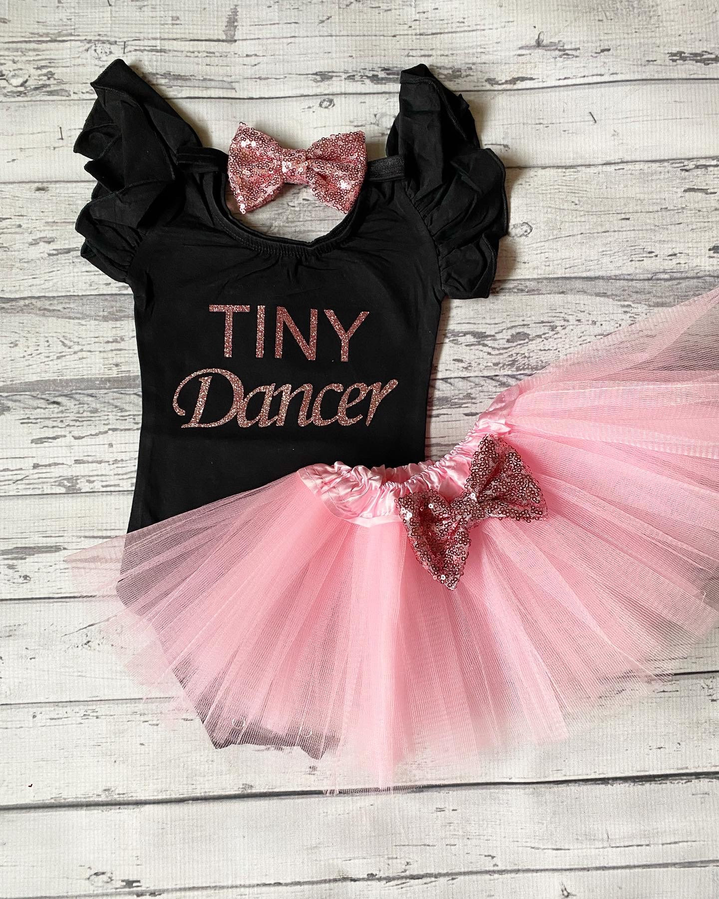 Tiny Dancer Baby Girl Outfit Dance Class Leotard Dance Shirt Tutu