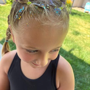 Glitter Hair Gel Glitter Hair Spray Face Glitter Face Sparkles Hair Sparkle Holographic Glitter Gel Chunky Glitter for Face or Hair 25 ML