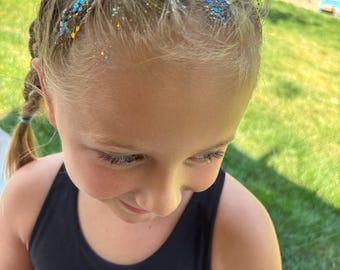 Glitter Hair Gel Glitter Hair Spray Face Glitter Face Sparkles Hair Sparkle Holographic Glitter Gel Chunky Glitter for Face or Hair 25 ML