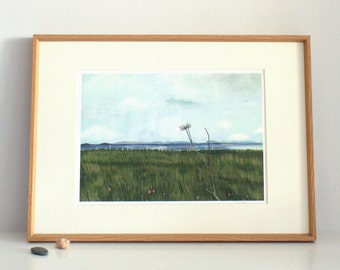 Limited edition landscape giclee print, County Mayo, Blacksod Bay, Ireland, unframed, archival print, seascape,  Christmas gift bundle