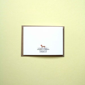 Niedliche Dackel Grußkarte Dackel in einer Strickjacke Illustration, Geschenk für Hundeliebhaber, Karte für Strickerin, Bild 3