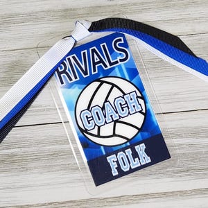 Personalized Volleyball Bag Tags: Team Gifts, Custom tags with Ribbons
