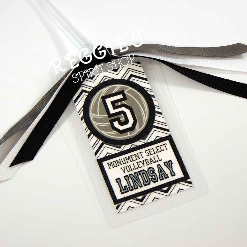 Personalized Volleyball Bag Tags Personalized Sports Bag Etsy